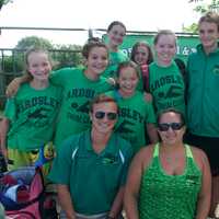 <p>Members of the Ardsley swim team.</p>