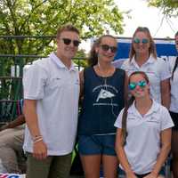 <p>Members of the Orienta swim team from Mamaroneck.</p>