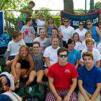 <p>Members of the Rye swim team at &#x27;The Counties.&#x27;</p>