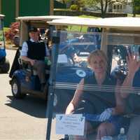 <p>Golfers enjoy the great weather as they head out for the Regional YMCA of Western Connecticut 27th annual Golf Classic recently at the Richter Park Golf Course in Danbury.</p>