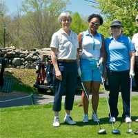 <p>Golfers enjoy the great weather at the Richter Golf Course in Danbury.</p>