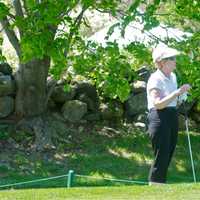 <p>Golfers enjoy the great weather at the Richter Golf Course in Danbury.</p>