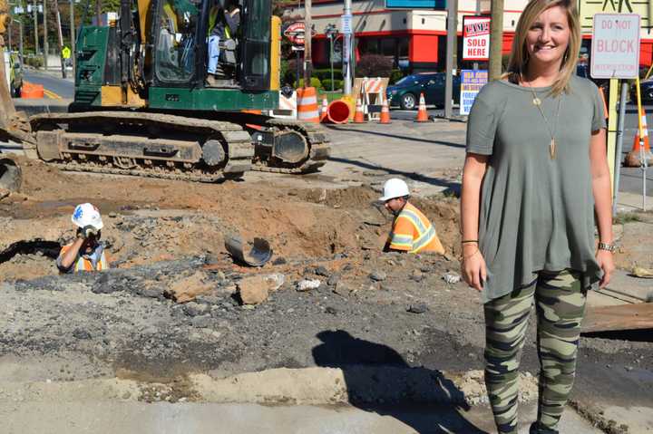 Bryana Paino on the street outside her new shop, Bellissiimo Boutique, on Emerson Plaza East.