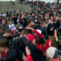 <p>Top-seeded Rye defeated No. 16 Harrison in a Class A qualifying-round game Saturday at Rye High School. </p>