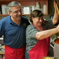 <p>Where the magic happens - Vinny&#x27;s sister,  Angelina Zaccardo, brings a new pot of Fra Diavolo to life.</p>