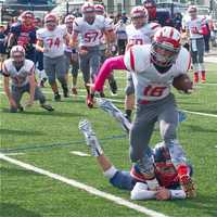 <p>The Eastchester High football team earned a spot in this week&#x27;s Class A playoff tournament by beating Tappan Zee Saturday at Eastchester. </p>