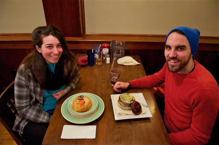 Customers enjoying the soup at Cold Spring&#x27;s Silver Spoon Cafe.