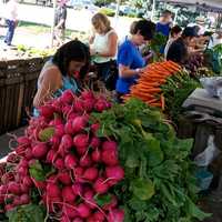 <p>Local produce and lots of other goods brought nice crowds out to the Down To Earth Farmers Market in Ossining Saturday, despite temperatures in the mid-90s and high humidity.</p>