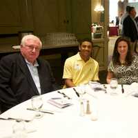 <p>Steer newcomer Jason Wiley (second from left) and his family at Friday&#x27;s event.</p>