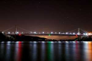 Photo Captures Bear Mountain Bridge Under Stars In Peekskill