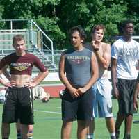 <p>Arlington players prepare for the upcoming season.</p>