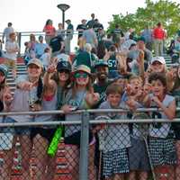 <p>Pleasantville fans cheer their team at Thursday&#x27;s game.</p>