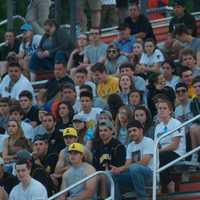 <p>The L/P fans take in the action at White Plains High School.</p>