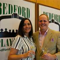 <p>Attendees mingle during the fundraiser for the Bedford Playhouse Friday night.</p>