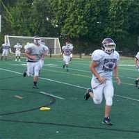 <p>Ossining players prepare for the new season.</p>