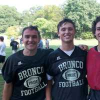 <p>Bronxville High football captains (L to R): Brian DePaul, Jack Reilly and Jack Flanagan</p>