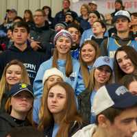 <p>Suffern fans check out the action on the ice.</p>