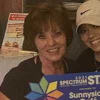 <p>Dannah Kourbetsos&#x27; daughter Kyra (right) also worked at Sunnyside Cafe</p>