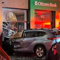 Uber Driver Smashes Car Into Citizens Bank In Neighboring Boston City