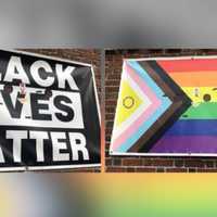 'Warhammer 40K' Stickers Peppered On LGBTQ, BLM Flags In Brookline: Police