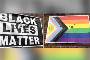 'Warhammer 40K' Stickers Peppered On LGBTQ, BLM Flags In Brookline: Police