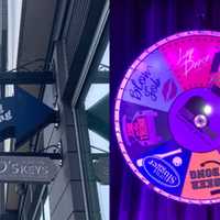 <p>D&#x27;s Keys offers audience members a chance to spin the wheel (right) for some outrageous entertainment</p>