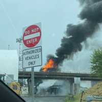 Rental Truck Fire Closes Exit 131 On Mass Pike In Cambridge