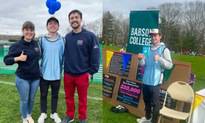 Babson College graduate Dylan McNamara organized the &quot;Give &amp; Game&quot; event single-handedly