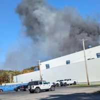 Crews Battle 2-Alarm Fire At Central Mass Warehouse (UPDATE)