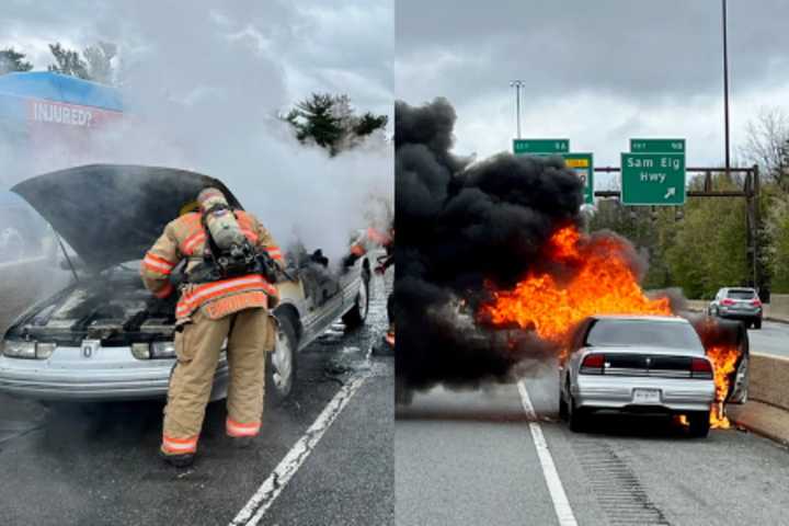 Car Fire Impacts Travel On I-270 (WATCH)