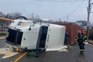 Person Hospitalized From Tractor-Trailer Rollover Crash In Stoughton: Fire