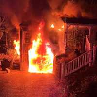 Firefighter Injured From 2-Alarm Garage Fire In Central Mass (PHOTOS)