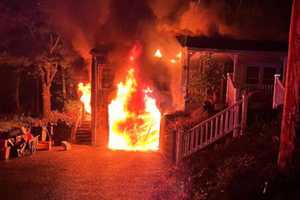 Firefighter Injured From 2-Alarm Garage Fire In Central Mass (PHOTOS)