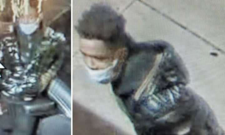 Images of the suspect caught on surveillance footage