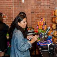 <p>Guests could take advantage of SPIN&#x27;s signature dessert wall called the &quot;Snack Attack&quot;</p>