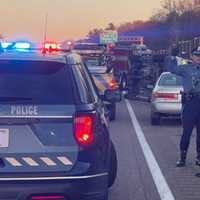 Rollover Crash Causes Several Delays On I-95 North In Westwood: Police