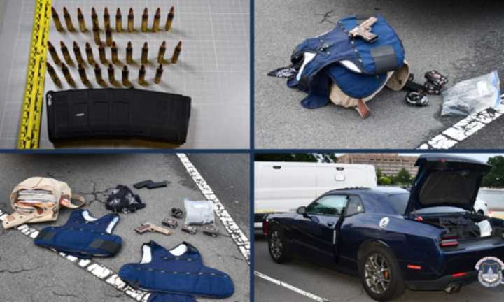 Items seized by US Capitol Police from Jerome Felipe