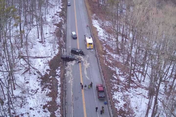 'Mass Casualty': 2 Airlifted After Serious Head-On Crash In Western Mass