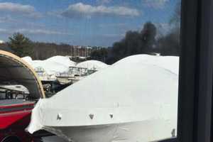 2 Docked Boats Catch Fire At Portside Marine In Danvers