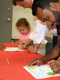 Hundreds Turn Out For Elmsford's 'Dads Take Your Child To School Day'
