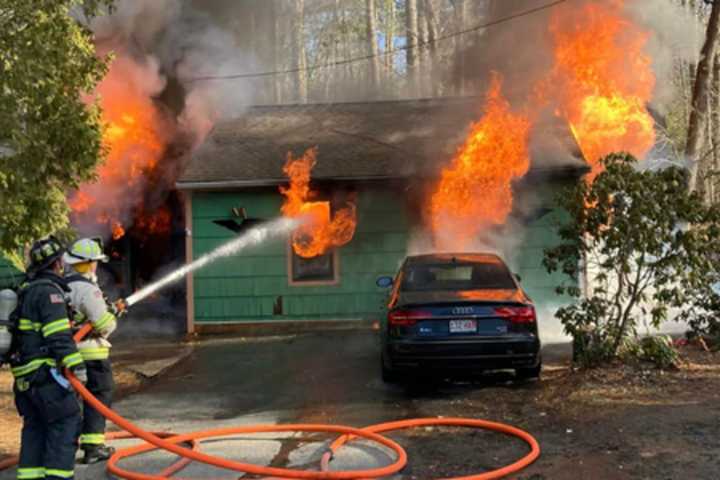 Firefighters Receive Minor Injuries In 2-Alarm Ayer Fire, Home Heavily Damaged