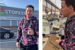 Mark Wahlberg Bags Groceries In Quincy 'Where The Hustle Started'