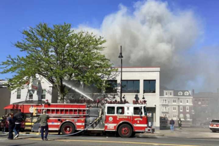 2 Dogs Die, 4 People Displaced In 4-Alarm Fire At Wakefield Pizza Shop, Apartment Building