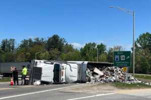 60K Pounds Of Garbage Spills From Allston Tractor-Trailer Across Highway: Police