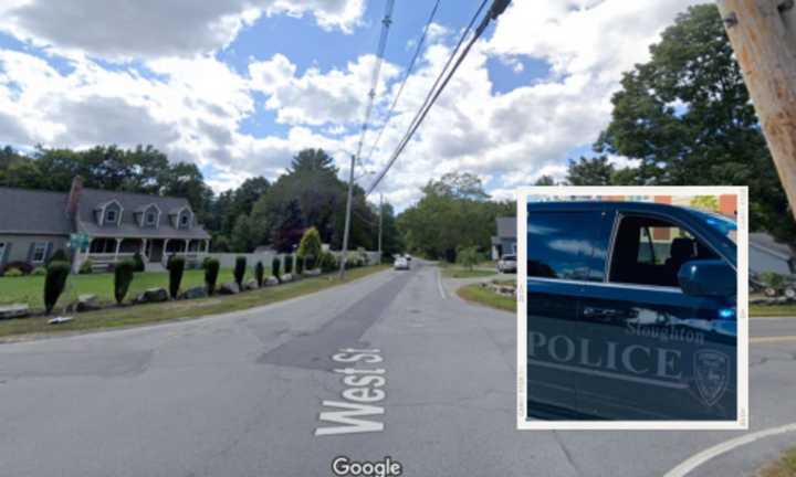 The intersection of Plain Street and West Street in Stoughton was treated as an active crime scene and was closed to all traffic.