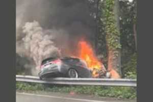 Passersby Rescue Man From Burning Car In Route 128 Crash In Beverly