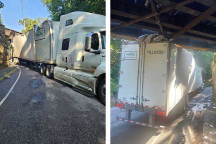 Undefeated: Canton Bridge Survives Tractor-Trailer Crash, Road Closed