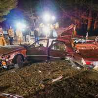 <p>The driver was stuck in the car&#x27;s wreckage.</p>