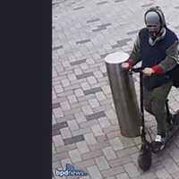 <p>The suspect was last seen on a black scooter.</p>