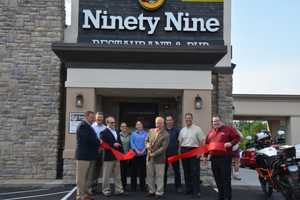 Ninety Nine Celebrates Opening With Donation To Danbury Youth Baseball